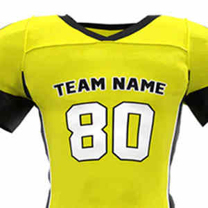 Uniforme de Fútbol Americano de Manga Corta, Poliéster/Algodón, Colores y Logotipo Personalizados, Uniforme de Equipo Antibacteriano de Secado Rápido - Product Image 2