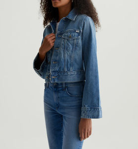 El más nuevo estilo Lady Denim Tamaño personalizado Manga larga Ropa de mujer Cantidad a granel Chaquetas de mezclilla - Product Image 2