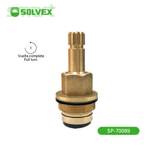 Cartouches modernes SOLVEX, corps en laiton, demi-<span class=keywords><strong>tour</strong></span>, quart <span class=keywords><strong>de</strong></span> <span class=keywords><strong>tour</strong></span> et <span class=keywords><strong>tour</strong></span> complet, rondelle en silicone pour salle <span class=keywords><strong>de</strong></span> bain et cuisine - Product Image 2