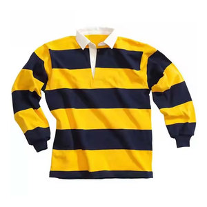 Logo personnalisé respirant décontracté à manches longues vêtements de sport maillot de rugby polos pour adultes uniformes d'équipe de rugby personnalisés - Product Image 1
