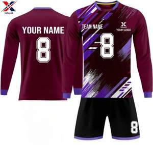 Uniforme de Fútbol de Alta Calidad, Transpirable, Antibacterial, de Secado Rápido, Cuello en V, Manga Corta, Personalizado - Product Image 1