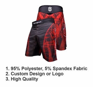 กางเกงขาสั้น MMA แบบซับลิเมชันตามสั่งเตะชกมวยมวยไทยยืดได้ใช้ในยิม - Product Image 3