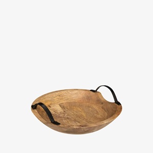 Cuenco Simple de madera para cena, tazón de madera para tamaño personalizado, de último diseño, artesanía, metal pulido brillante - Product Image 1