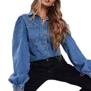 Camisa de Mezclilla para Mujer, Diseño Moderno, Fabricante Profesional, Gran Venta, Camisa de Mezclilla para Mujer Más Vendida - Product Image 3