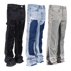 Pantalones de mezclilla resistentes y duraderos para hombre, pantalones vaqueros de ajuste cómodo, perfectos para trajes casuales, aventuras al aire libre y estilo diario - Product Image 1