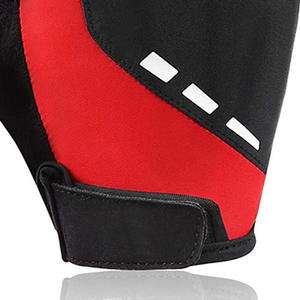 Gants de cyclisme unisexes en cuir de haute qualité, demi-doigts, avec poignets ajustables, respirants et à séchage rapide - Product Image 5