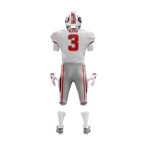 Personnalisable Adulte Tackle Twill Football Américain Maillot Uniforme Ensemble Respirant Séchage Rapide Réversible Sublimé Maille Court - Product Image 4