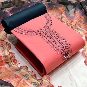 Relicario de algodón con espejo REAL, bordado, hecho a mano - Product Image 6