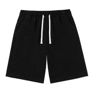 Nuevos estilos, pantalones cortos lisos para niños, algodón de rizo francés, Color sólido, cintura elástica, pantalones cortos de algodón para niños - Product Image 1