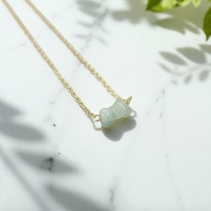 925เงินสีเขียว Aventurine พลอยชิปลูกปัดสร้อยคอเสน่ห์ - Product Image 1