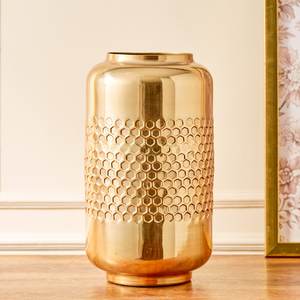 Vase à fleurs en métal couleur or avec un design attrayant Mariage Maison Couloir Décoration de table Vase à fleurs cylindrique - Product Image 2