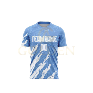 ชุดฟุตบอลแขนสั้นคุณภาพสูงลดราคา สำหรับเด็กและผู้ชาย พร้อมบริการพิมพ์ลายแบบซับลิเมชั่น รับผลิตแบบ OEM - Product Image 4