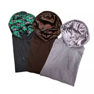 Sweat à capuche thermique d'hiver de luxe avec logo personnalisé, 100% coton, polyester, satin de soie, non doublé, polaire respirant, séchage rapide, teint en pièce, pour homme - Product Image 1