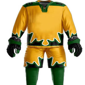 ชุดทีมฮ็อกกี้น้ำแข็งสำหรับมืออาชีพชุดกีฬาแบบสั่งทำโลโก้ชุดออกกำลังกายกางเกงขาสั้นแบบระเหิด - Product Image 6