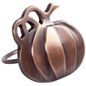 Soporte para rollos de servilletas de calabaza en relieve, anillo de Metal creativo hecho a mano, personalizado, de buena calidad, Moderno - Product Image 1