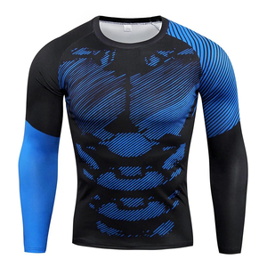 Personnalisez votre propre logo Rash Guard à manches complètes sublimé MMA Rash Guard BJJ Rash Guard, Compression - Product Image 4