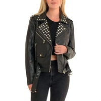 Veste de moto en cuir véritable pour femme SAMAVIA, respirante, matelassée, style vintage tendance, doublure en nylon de haute qualité