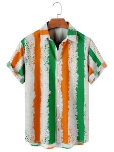 เสื้อยืดแขนสั้นติดกระดุมสำหรับผู้ชาย เล่นเทนนิสและแบดมินตัน พิมพ์ลายดิจิทัล โพลีเอสเตอร์ 100% แห้งเร็ว 180 กรัม - Product Image 2