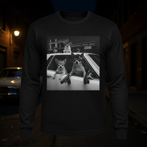 Camiseta de Manga Larga con Diseño de Chihuahua Meme Gangster, Personalizable, para Amantes de los Perros - Product Image 3