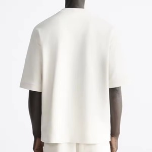 Camiseta Vintage para hombre con estampado de lavado ácido 100% algodón teñido de gran tamaño - Product Image 6