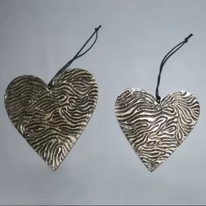 Noël métal coeur suspendu ornement ferme rustique vacances idée cadeau - Product Image 4