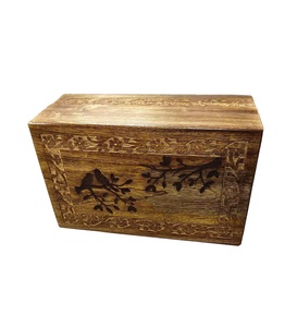 Decorative <b>Urns</b> Wooden <b>Urn</b> Ashes Storage Box Tree Design <b>Large</b> <b>Urn</b> Personalized Cremation For Ashes Handcrafted Mango Wood - Product Image 5