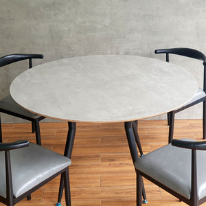 Conjunto de Mesa de Comedor Moderna de Estilo Antiguo con 4 Sillas Cómodas de Madera de Teca CBBA119 para Muebles de Hogar - Product Image 5