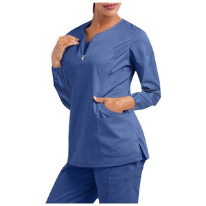 Conjunto de uniforme de enfermería Unisex OEM tela de rayón suave de alta calidad estilo personalizado Logo Anti-Pilling transpirable conjunto de secado rápido - Product Image 1