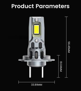 Sistema de Iluminación Automotriz LED de 8000Lm y 6000K, Faros Delanteros LED, Foco Turboes H4 H7, Lámpara LED para Automóviles, Faros para Vehículos, Precio de Fábrica - Product Image 6