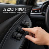 93570-H9150 Interrupteur de commande de lève-vitre électrique avant gauche pour Kia Rio 2018 2019 2020 Bouton de verre 93570-H9150 93570H6150