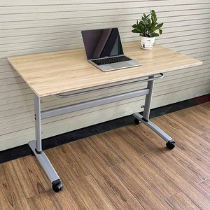 HBMS009 Minimalist Design <b>Foldable</b> Wooden Plywood <b>Table</b> with Wheels Easy-GO <b>Foldable</b> Office/<b>Garden</b>/Indoor/Outdoor Furniture - Product Image 4