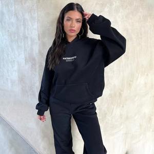 Custom logo OEM <b>Women</b> Letter Print Casual Hoodie <b>Sweatshirt</b> Plus Size for <b>Women's</b> Heavyweight Hoodies Manufacturer - Product Image 4