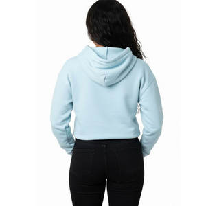 Sweat-shirt à capuche court pour femme, personnalisé OEM, conçu pour le streetwear, confortable, tissu doux, parfait pour le port quotidien, streetwear, tissu en polaire doux - Product Image 4
