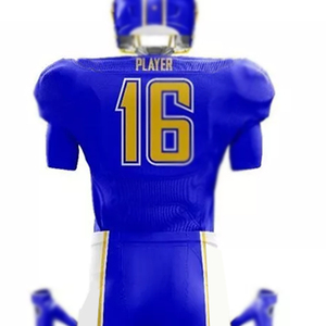 Maillot de football américain pour homme, logo et numéro personnalisés, respirant, antibactérien, grande taille, manches courtes, ensemble uniforme pour activités de plein air - Product Image 6