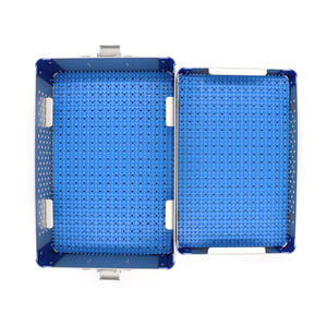 Caja de Esterilización Manual de Acero Inoxidable para Instrumentos Quirúrgicos, Ajuste Universal, Certificación CE, Reutilizable, Uso General en Cirugía - Product Image 3