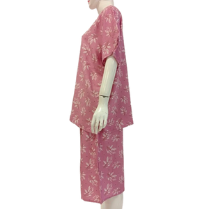 Ensemble de chemises de nuit d'été pour femmes grande taille, unie, longueur genou, brodée, décontractée, séchage rapide, taille élastique, col en V, haute qualité - Product Image 4