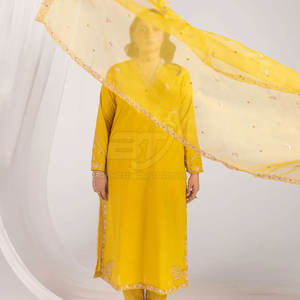 Traje Pakistaní de 3 Piezas con Diseño Personalizado Disponible, Conjunto de Vestido Tradicional para Mujer, Nueva Llegada - Product Image 3