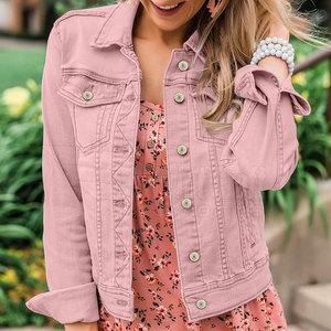 Chaqueta vaquera de algodón de calidad superior para mujer, secado rápido y transpirable, procesamiento de temporada de invierno - Product Image 3
