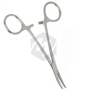 Fórceps hemostáticos para mosquitos Premium 4 3/4 "Abrazaderas quirúrgicas para mano izquierda Instrumentos médicos Uso de primeros auxilios dentales Abrazadera de bloqueo - Product Image 4