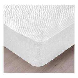 Protector de Colchón Ajustable de Algodón 100% Impermeable, Transpirable y Suave, 160x200cm, para Uso Doméstico - Product Image 2