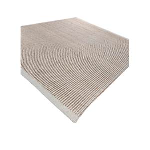 พรมปูพื้นลายทางสีเบจน้ำตาล Nomadic Threads รุ่น PDJW-110 ทำจากปอกระเจาแบบทอแบน เหมาะสำหรับใช้ในบ้าน ห้องนอน ห้องนั่งเล่น และทางเดิน - Product Image 2