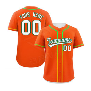 100% <b>Polyester</b> Sublimation Printed Baseball Jerseys for Men Softball Jerseys College Baseball <b>T</b>-<b>Shirts</b> - Product Image 5