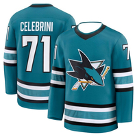 Camiseta de Hockey para Hombre, Manga Larga, Ropa Deportiva Informal, Transpirable y de Secado Rápido, Camiseta Deportiva con Estampado 3D, Estilo Harajuku