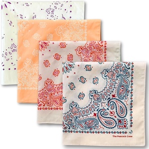 Bandanas en coton à motif Paisley, foulard pour la tête, foulard pour les cheveux, foulard pour le cou, couvre-chef élégant unisexe pour le vélo, la randonnée, la course à pied, les sports - Product Image 3