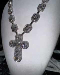 Pendentif de luxe en argent 925 Hip Hop Design bijoux de fête personnalisables avec diamant Moissanite et caution de sac d'argent glacé - Product Image 5