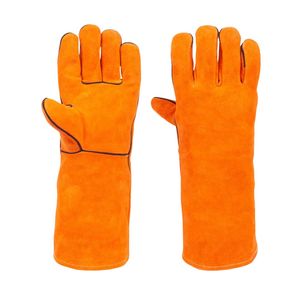 Gants de soudage en cuir résistants à la chaleur, gants de soudage personnalisés en Kevlar industriel de protection de sécurité - Product Image 4