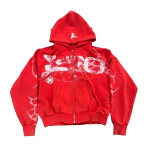 Vente en gros de sweats à capuche zippés surdimensionnés 100% coton pour hommes avec logo personnalisé pour impression bouffante Design personnalisé pour l'hiver - Product Image 1