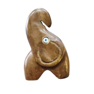 Şık el oyması ahşap fil heykeli ev dekor için sevimli süsler Artisan yapımı dekoratif nesneler aksesuar - Product Image 5