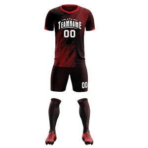 Maillot de football pour homme adulte 100% polyester à séchage rapide et respirant avec découpe automatisée et couleurs personnalisées - Product Image 2