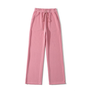 Cotton <b>Fleece</b> Sweatpants Fashion Women's Baggy Sweatpants Elastic Waistbanded Stylish <b>Trousers</b> with Pockets Loose Fit Sweatpants - Product Image 2